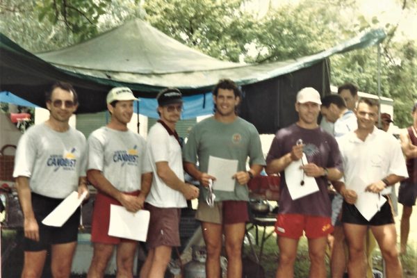 1994 Queensland Canoe Titles OMTK2 . 1st Georgie Athanasiou & Rod Smerdon, 2nd Craig Humbley & Peter Townsend, 3rd Alan Hooper & Richard Clark