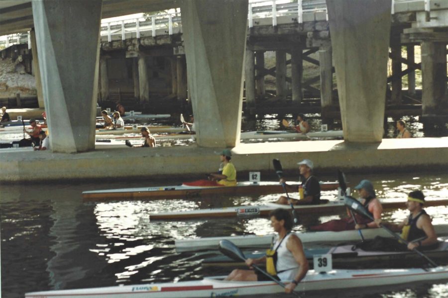 1995 Australian Canoe Marathon Titles Ravenswood - Western Australia. Starting area.