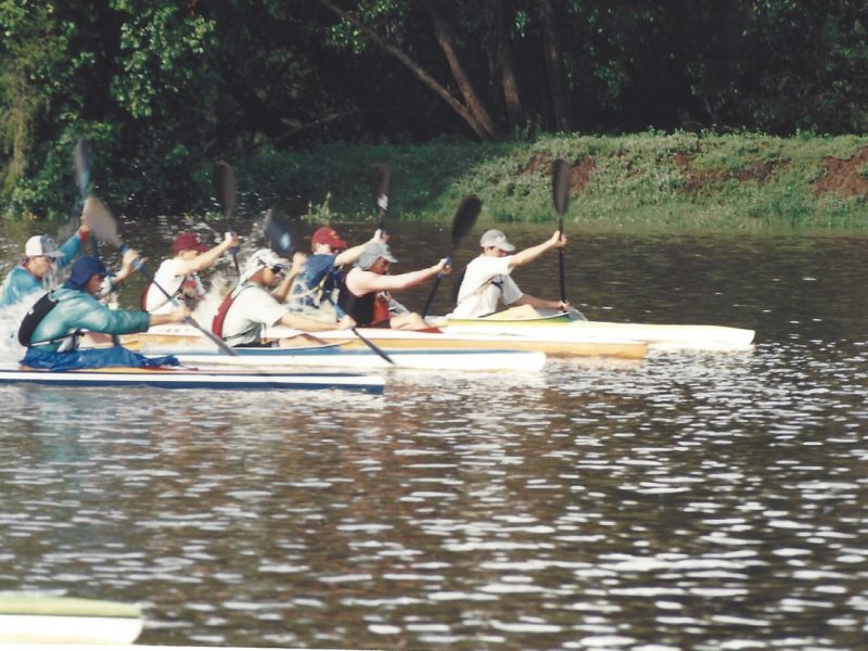 1995 QLD Canoe Marathon Titles Ipswich. OMTK2 Start