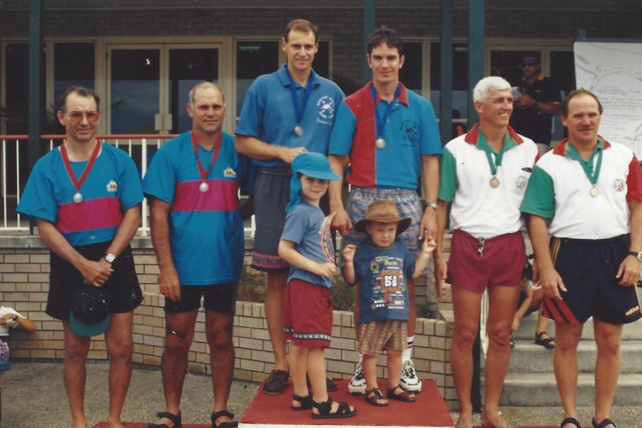 1997 Queensland Canoe Marathon Titles. MOTK2 Left Georgie Athanasiou & Carey Henry 2nd Place.