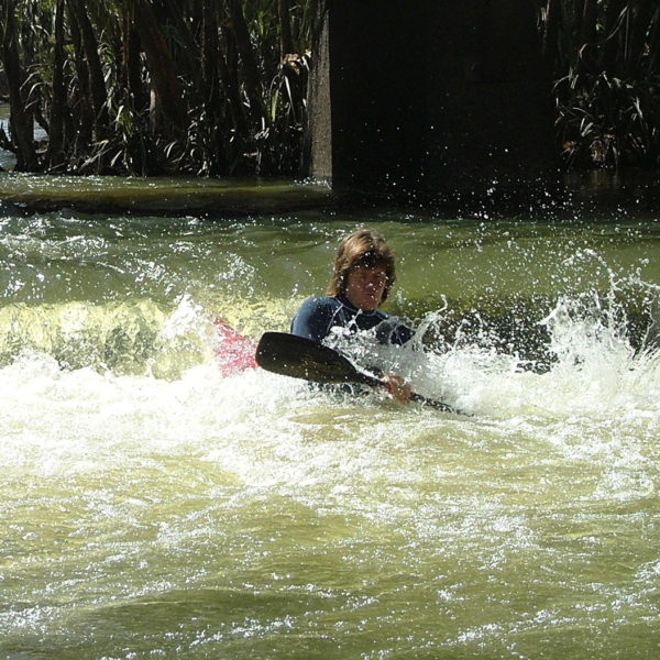 2006 Katherine. Alistair Cameron Jumping the Weir.